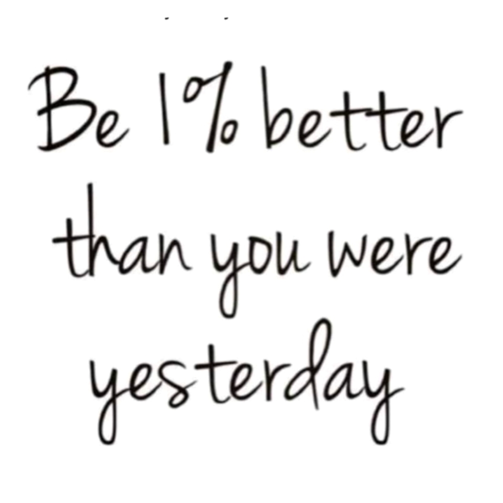 🦋Be 1% better than you were yesterday‼️